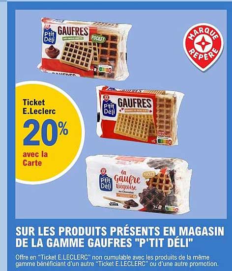 Ticket E.Leclerc 20% avec la Carte