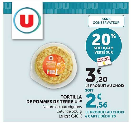TORTILLA DE POMMES DE TERRE U
