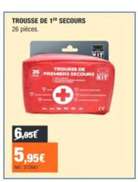 TROUSSE DE 1er SECOURS 26 pièces.