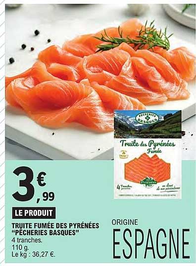 TRUITE FUMÉE DES PYRÉNÉES “PÊCHERIES BASQUES”