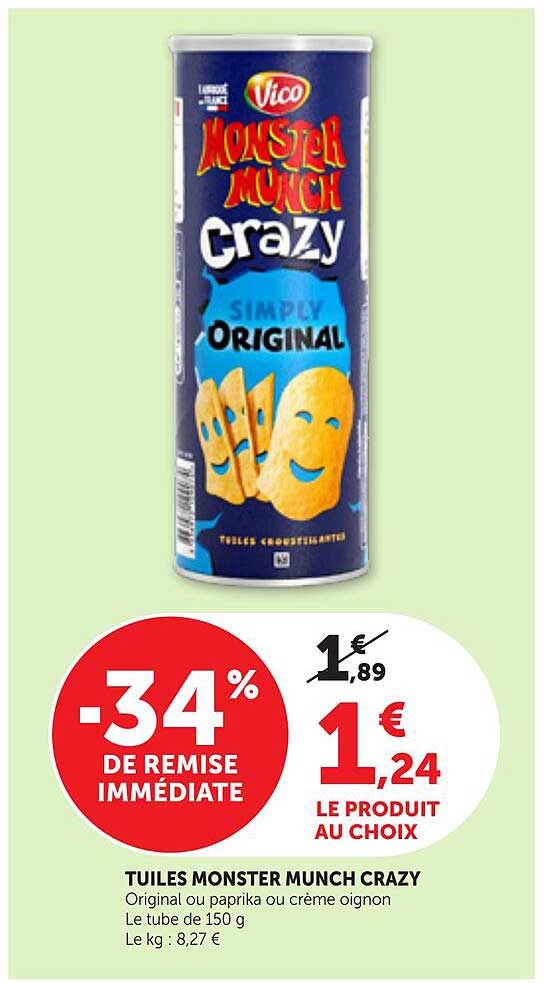 TUILES MONSTER MUNCH CRAZY