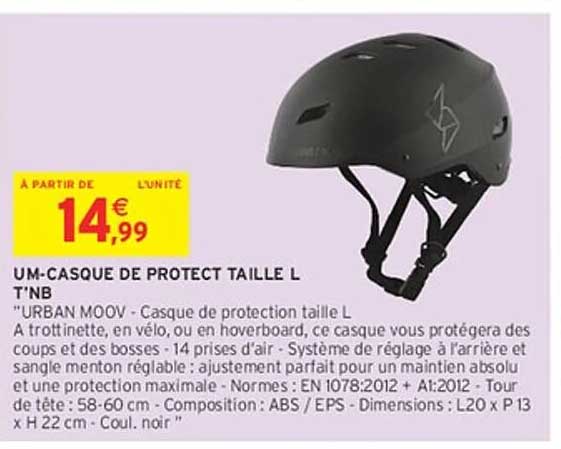 UM-CASQUE DE PROTECT TAILLE L T'NB