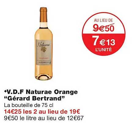V.D.F Naturae Orange “Gérard Bertrand”