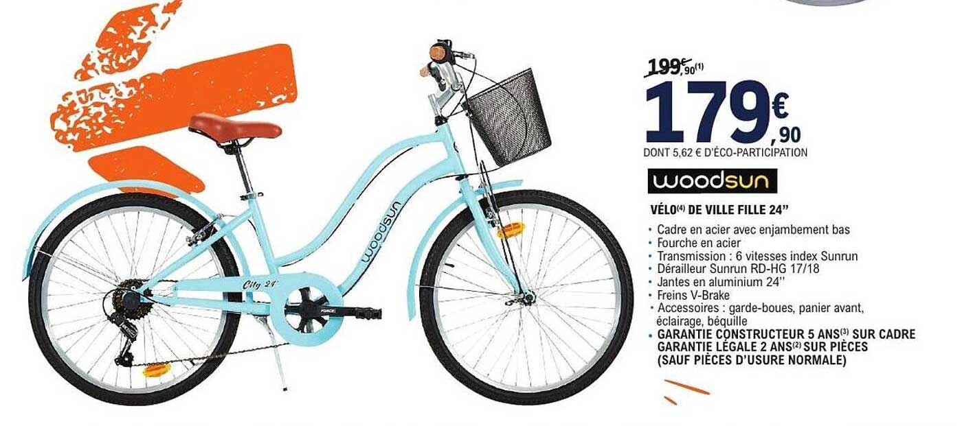 VÉLO DE VILLE FILLE 24"