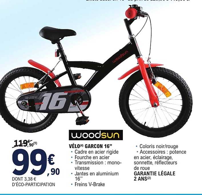 VÉLO GARÇON 16"
