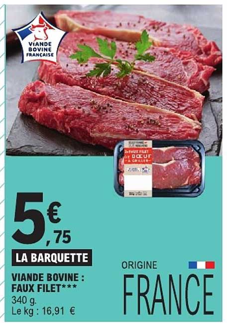VIANDE BOVINE : FAUX FILET***