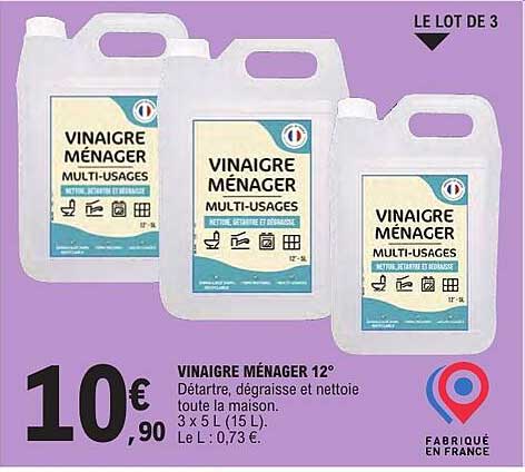 VINAIGRE MÉNAGER 12°