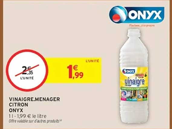 VINAIGRE MENAGER CITRON ONYX