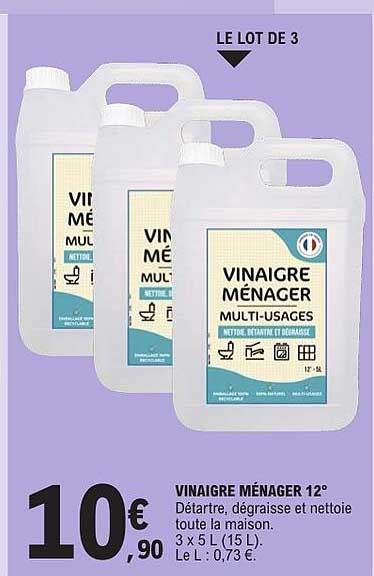 VINAIGRE MÉNAGER MULTI-USAGES