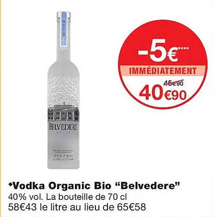 Vodka Organic Bio “Belvedere”