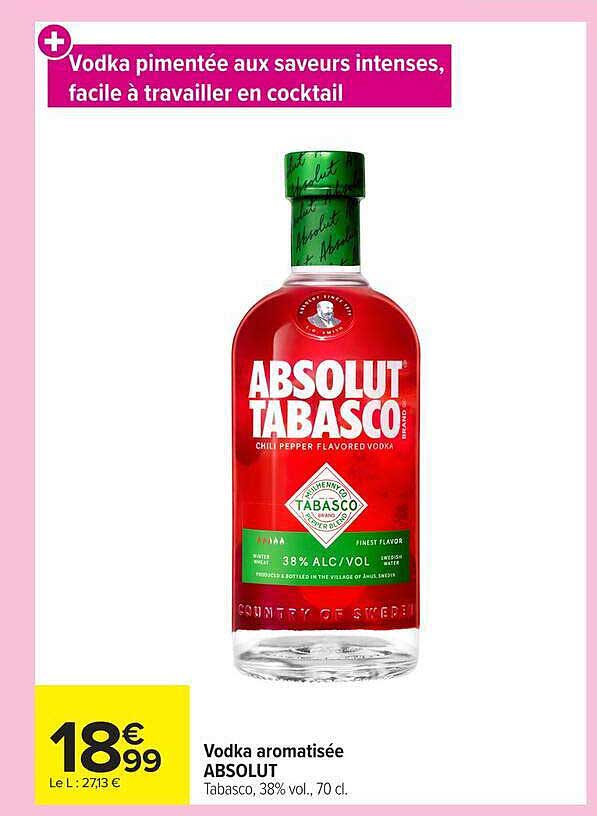 Vodka pimentée aux saveurs intenses, facile à travailler en cocktail