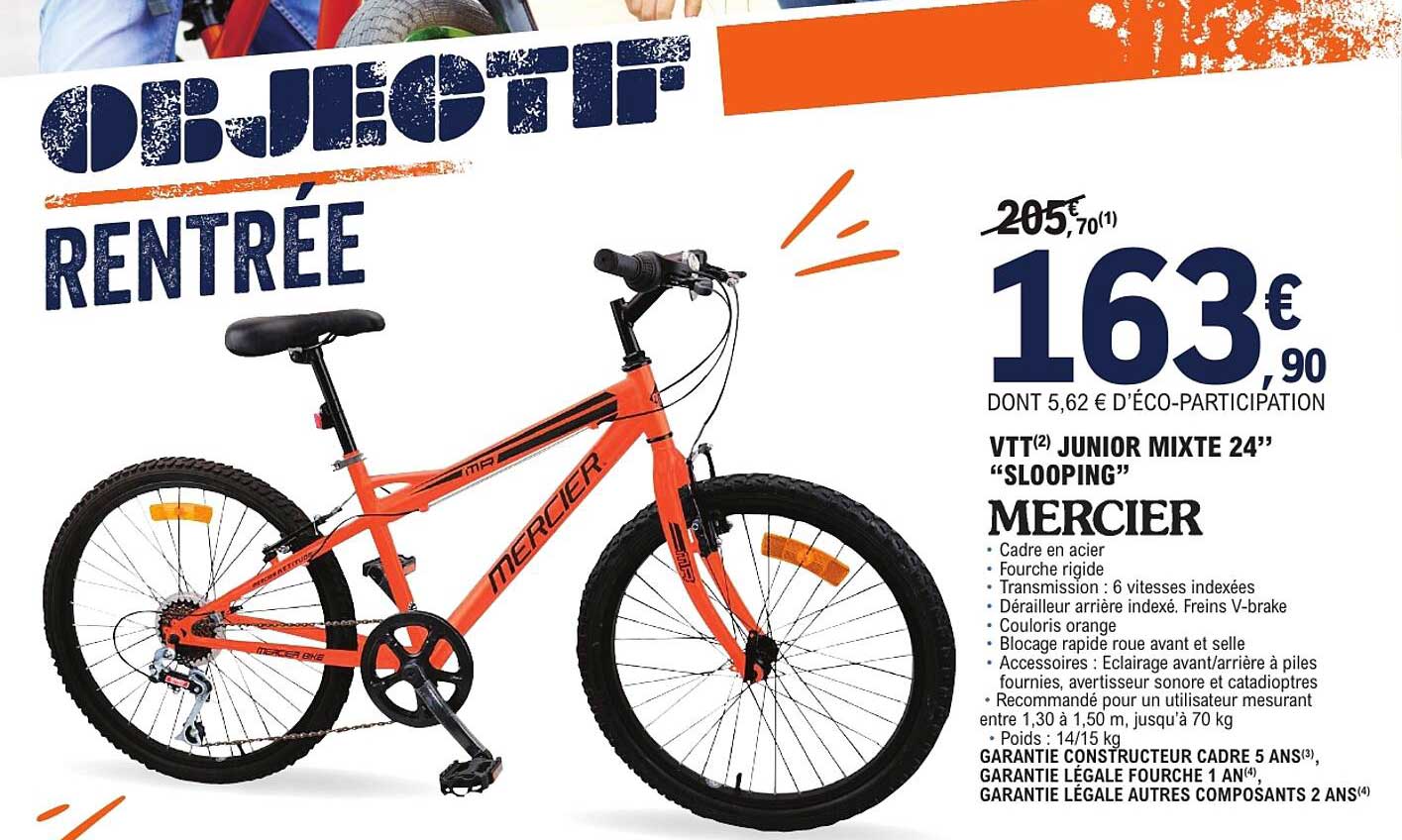 VTT junior mixte 24" "Slooping" Mercier