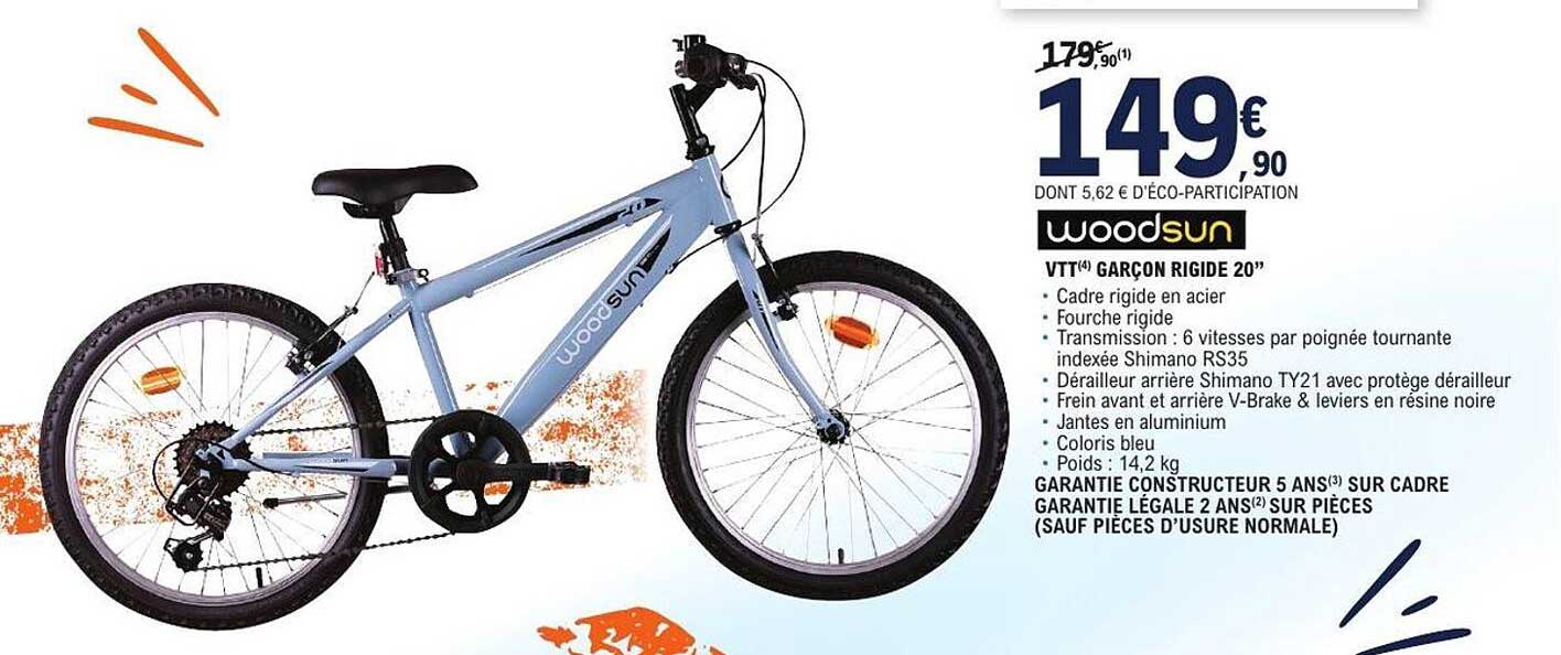 VTT(4) GARÇON RIGIDE 20”