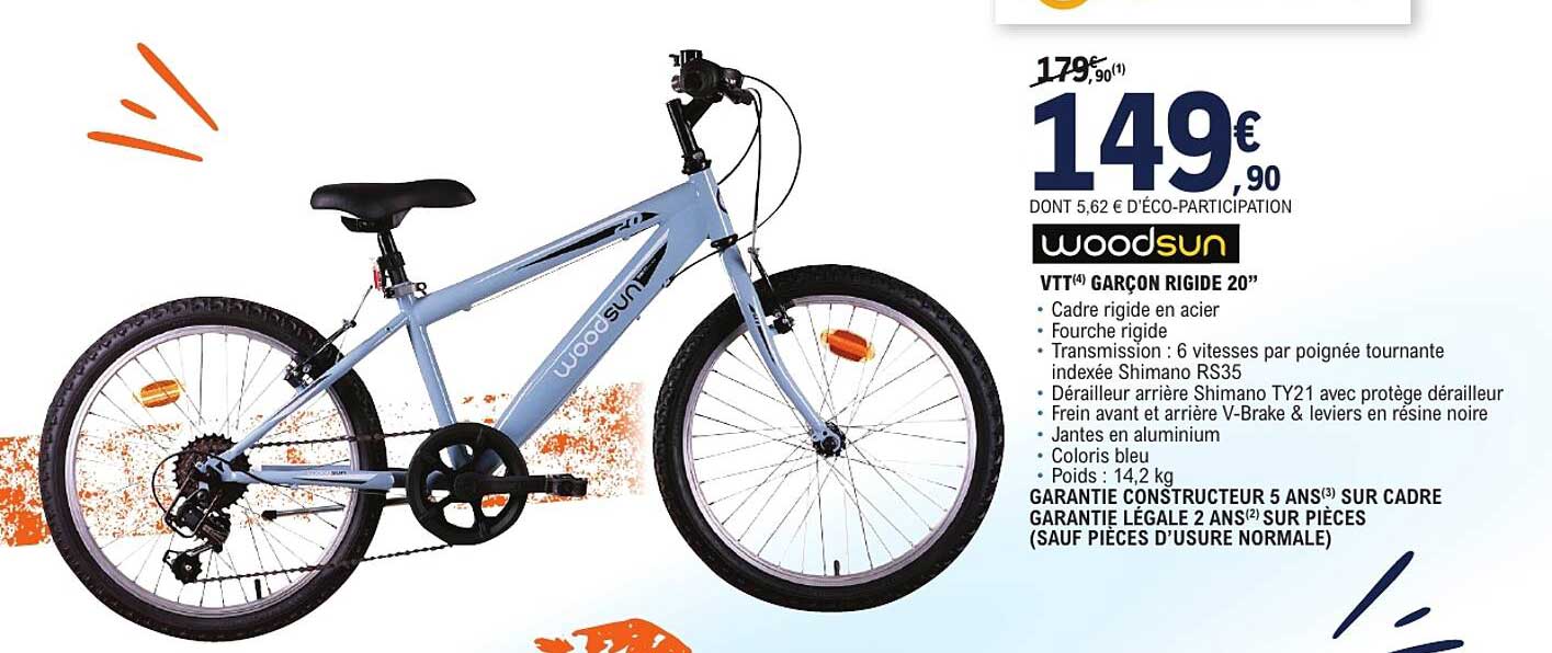 VTT(4) GARÇON RIGIDE 20''