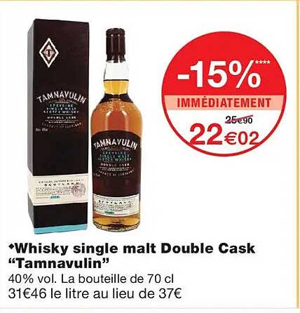 Whisky single malt Double Cask “Tamnavuin”