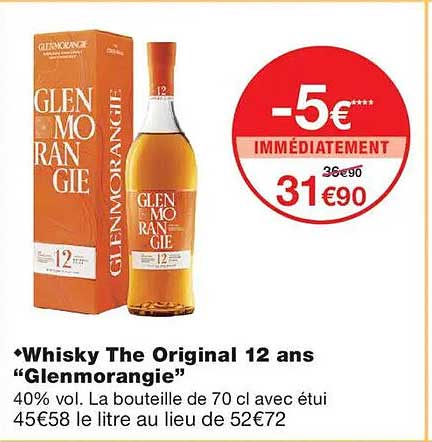 Whisky The Original 12 ans “Glenmorangie”