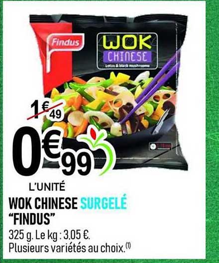 WOK CHINESE SURGELÉ "FINDUS"