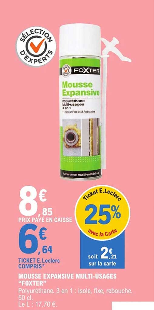 Mousse Expansive Bricomarch