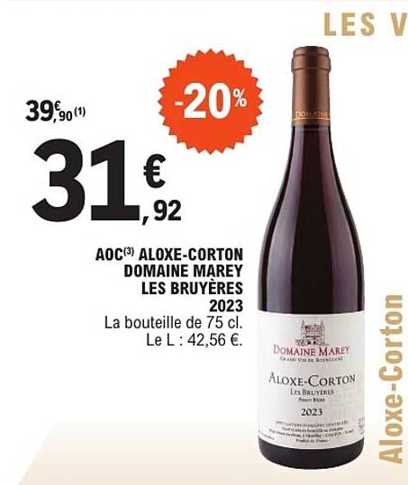AOC ALOXE-CORTON DOMAINE MAREY LES BRUYÈRES 2023
