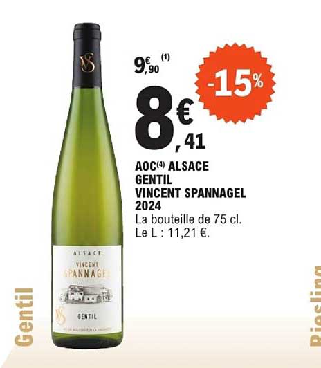 AOC ALSACE GENTIL VINCENT SPANNAGEL 2024