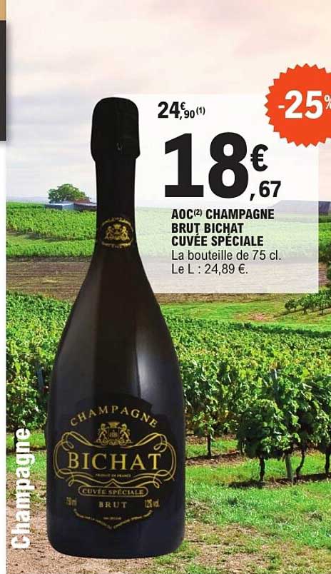 AOC CHAMPAGNE BRUT BICHAT CUVÉE SPÉCIALE
