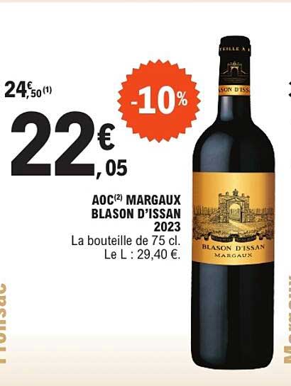 AOC MARGAUX BLASON D'ISSAN 2023