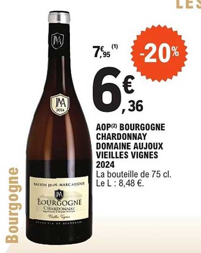 AOP Bourgogne Chardonnay Domaine Jaujoux Vieilles Vignes 2024