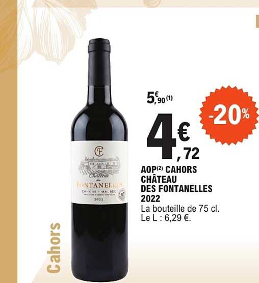 AOP Cahors Château des Fontanelles 2022
