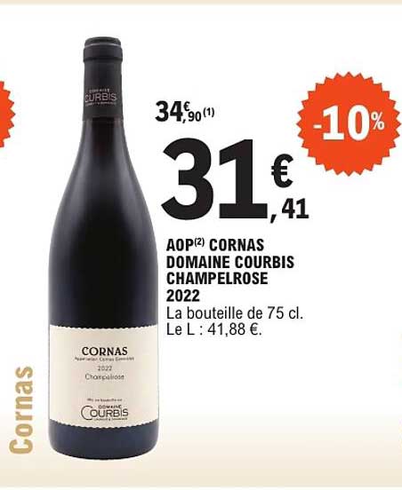 AOP CORNAS DOMAINE COURBIS CHAMPELROSE 2022