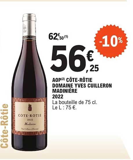 AOP CÔTE-RÔTIE DOMAINE YVES CUILLERON MADINIÈRE 2022