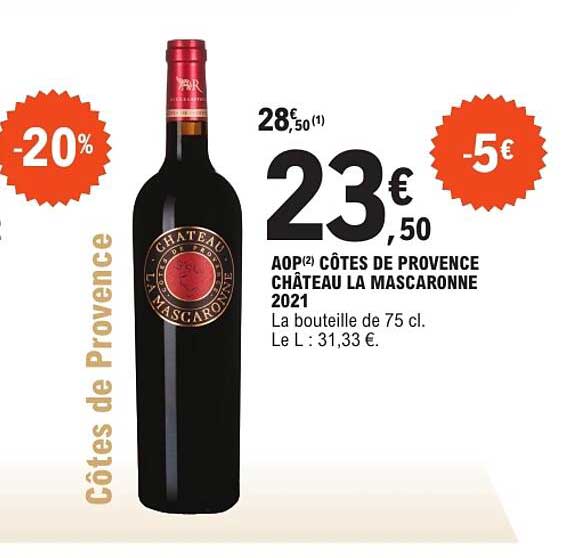 AOP CÔTES DE PROVENCE CHÂTEAU LA MASCARONNE 2021