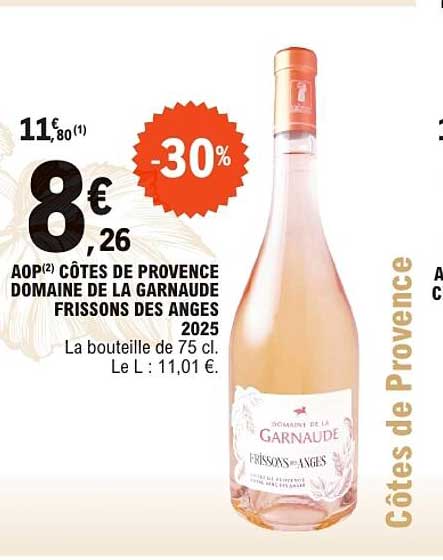 AOP CÔTES DE PROVENCE DOMAINE DE LA GARNAUDE FRISSONS DES ANGES 2025
