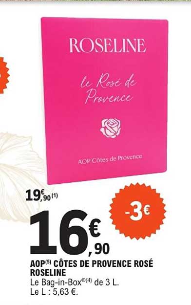 AOP CÔTES DE PROVENCE ROSÉ ROSELINE