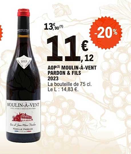 AOP MOULIN-À-VENT PARDON & FILS 2023