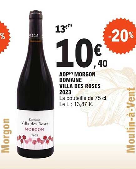 AOP(2) MORGON DOMAINE VILLA DES ROSES 2023