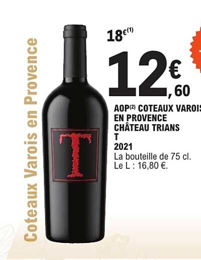 Coteaux Varois en Provence Château Trians T 2021