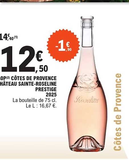 CÔTES DE PROVENCE CHÂTEAU SAINTE-ROSELINE PRESTIGE 2025