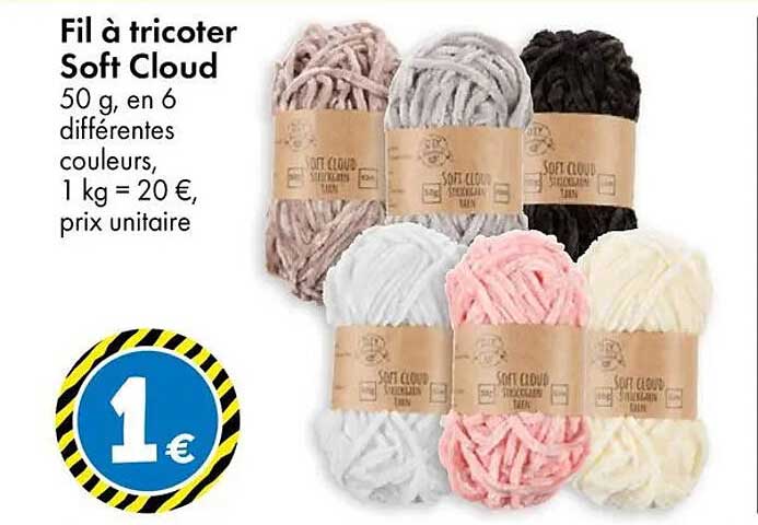 Fil à tricoter Soft Cloud