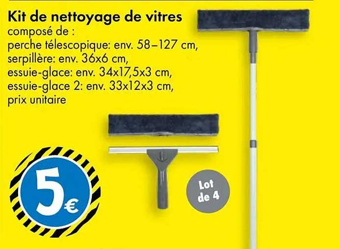 Kit de nettoyage de vitres