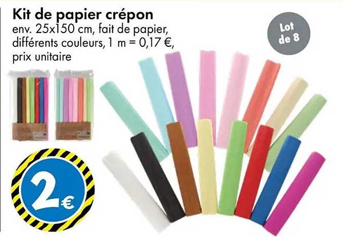 Kit de papier crépon