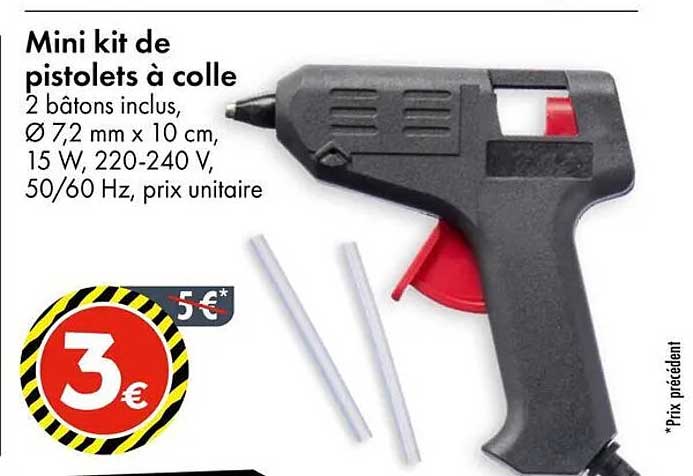 Mini kit de pistolets à colle