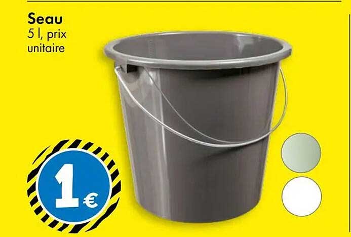Seau 5 l, prix unitaire