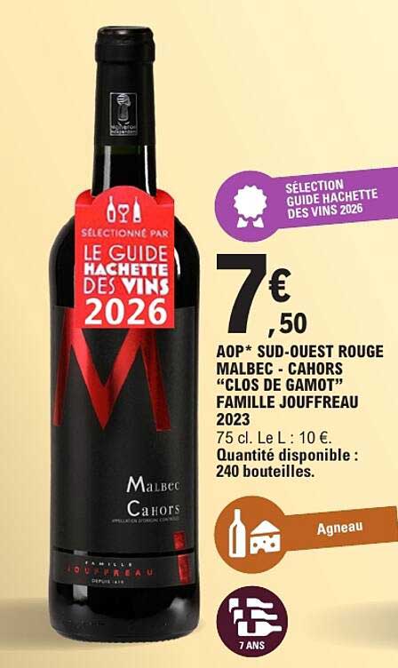 SÉLECTIONNÉ PAR LE GUIDE HACHETTE DES VINS 2026
