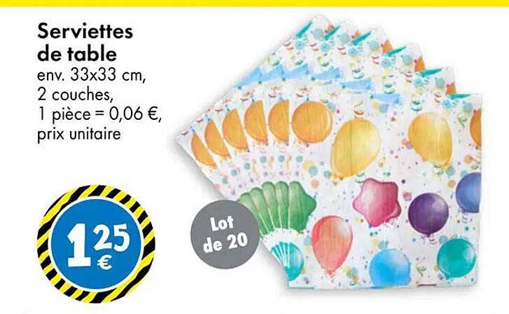 Serviettes de table