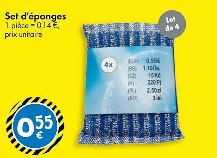 Set d'éponges