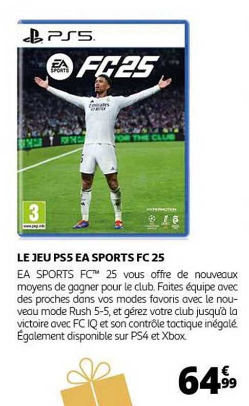 Promo Le Jeu Ps5 Ea Sports Fc 25 chez Auchan