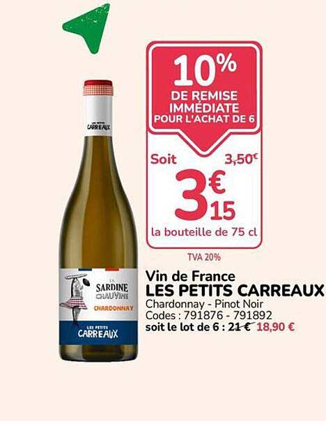 10% DE REMISE IMMÉDIATE POUR L'ACHAT DE 6