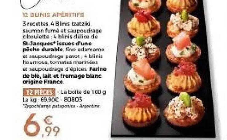 12 BLINIS APÉRITIFS