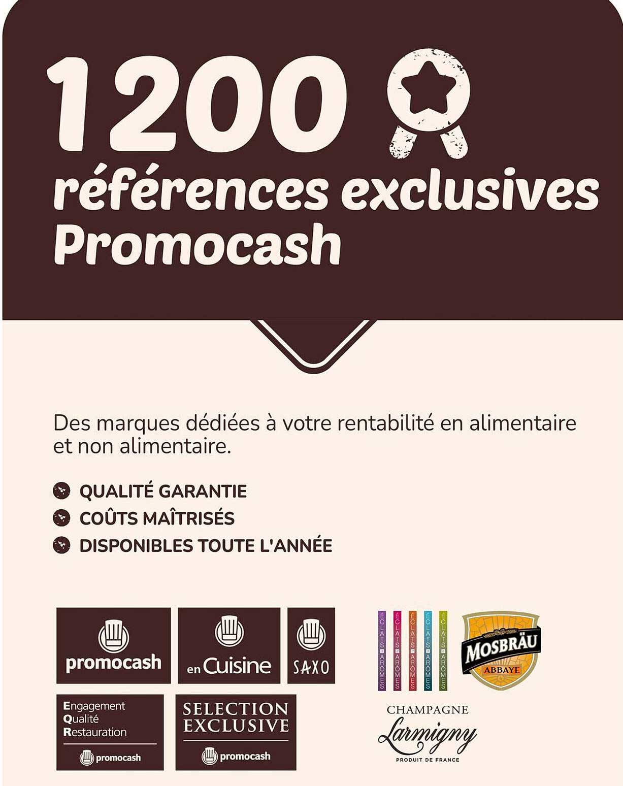 1200 références exclusives Promocash