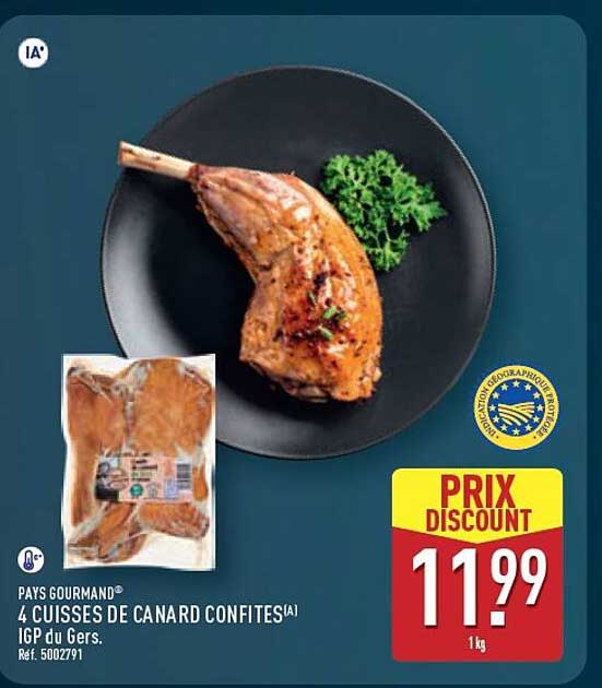 4 cuisses de canard confites